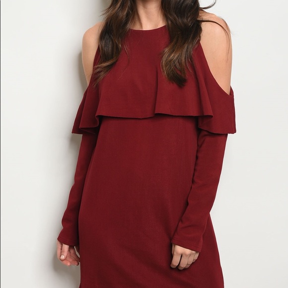 Wine Dress HOST PICK!!! @LAST ONE - Picture 2 of 3